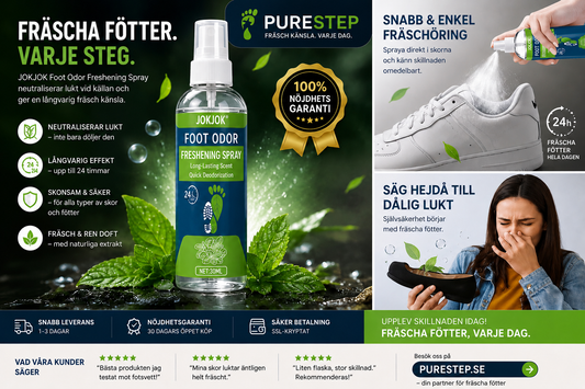 PURESTEP Foot Odor Spray – 24h Fräschhet